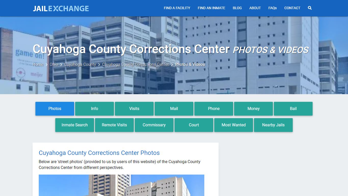 Photos & Videos - Cuyahoga County Corrections Center, OH - Jail Exchange